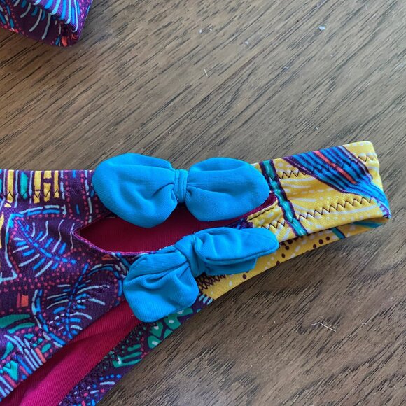 Bikini coloré turquoise-bleu-jaune-rouge...... - Picture 5 of 5